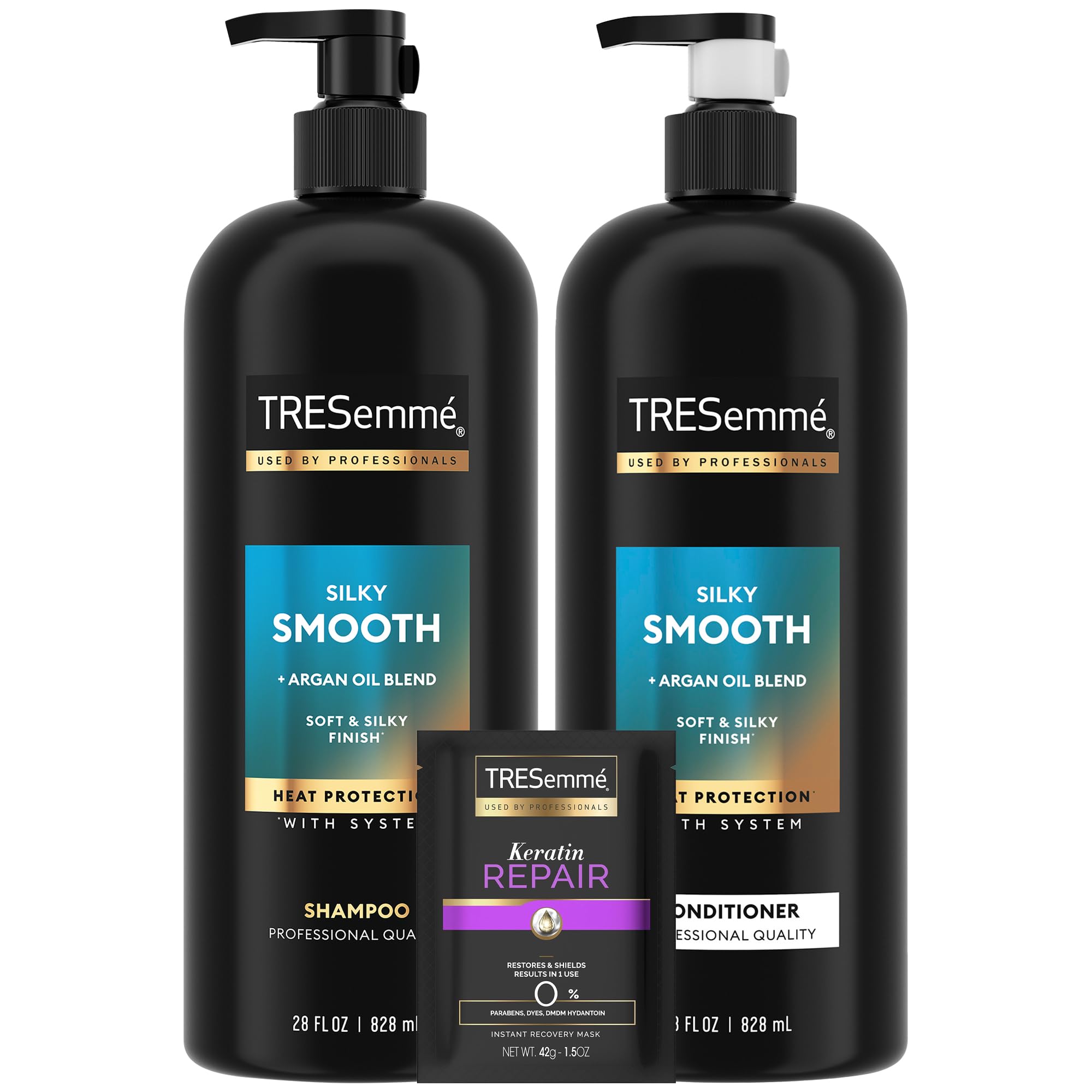 Amazon.com : TRESemmé Shampoo and Conditioner Set, Silky & Smooth