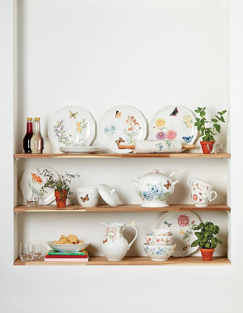 Amazon.co.jp: Lenox バタフライメドウ ボウル3点セット 2.55 マルチ