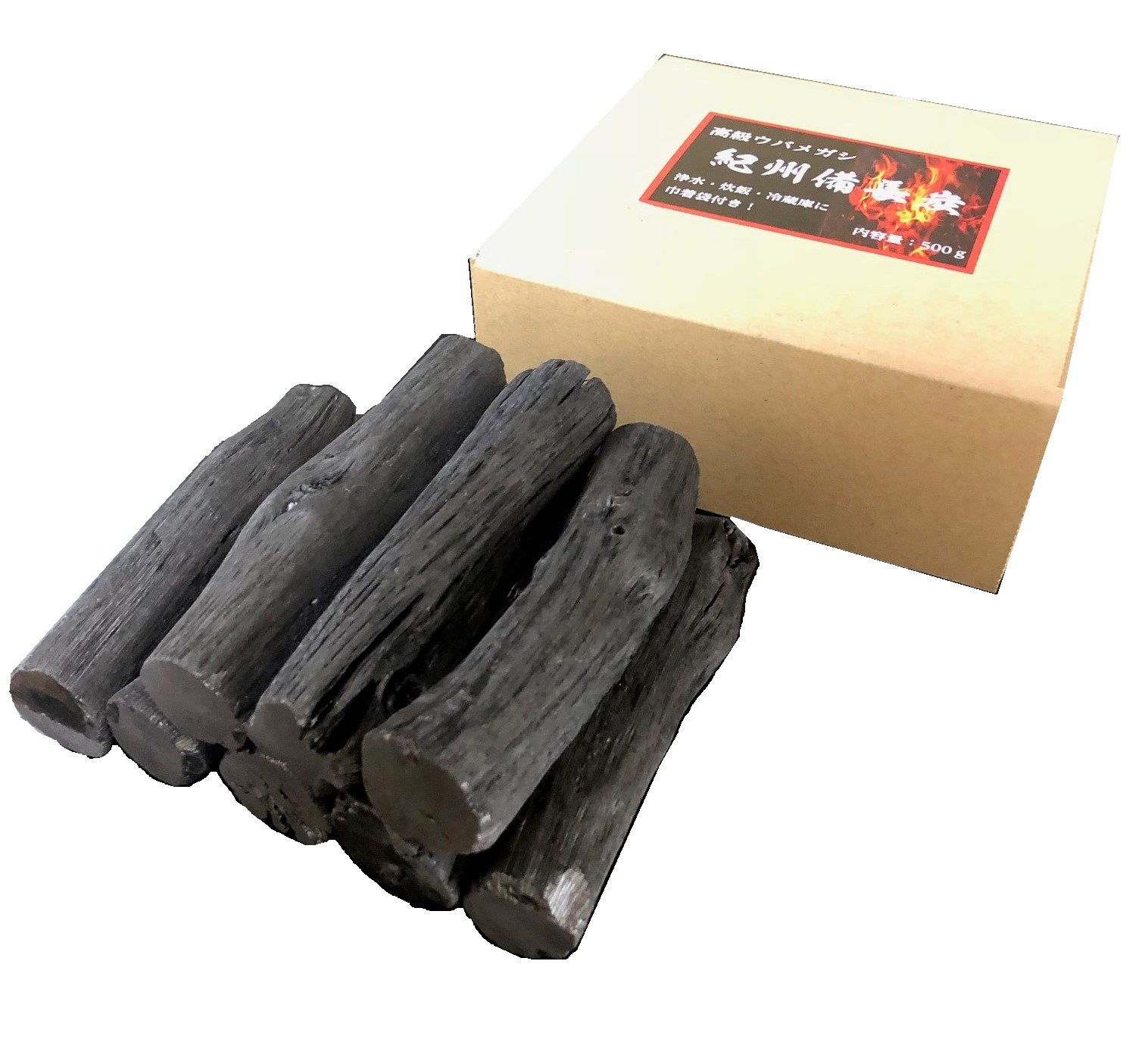 Amazon.co.jp: 紀州備長炭 高級ウバメガシ白炭500g (11cmカット) 水