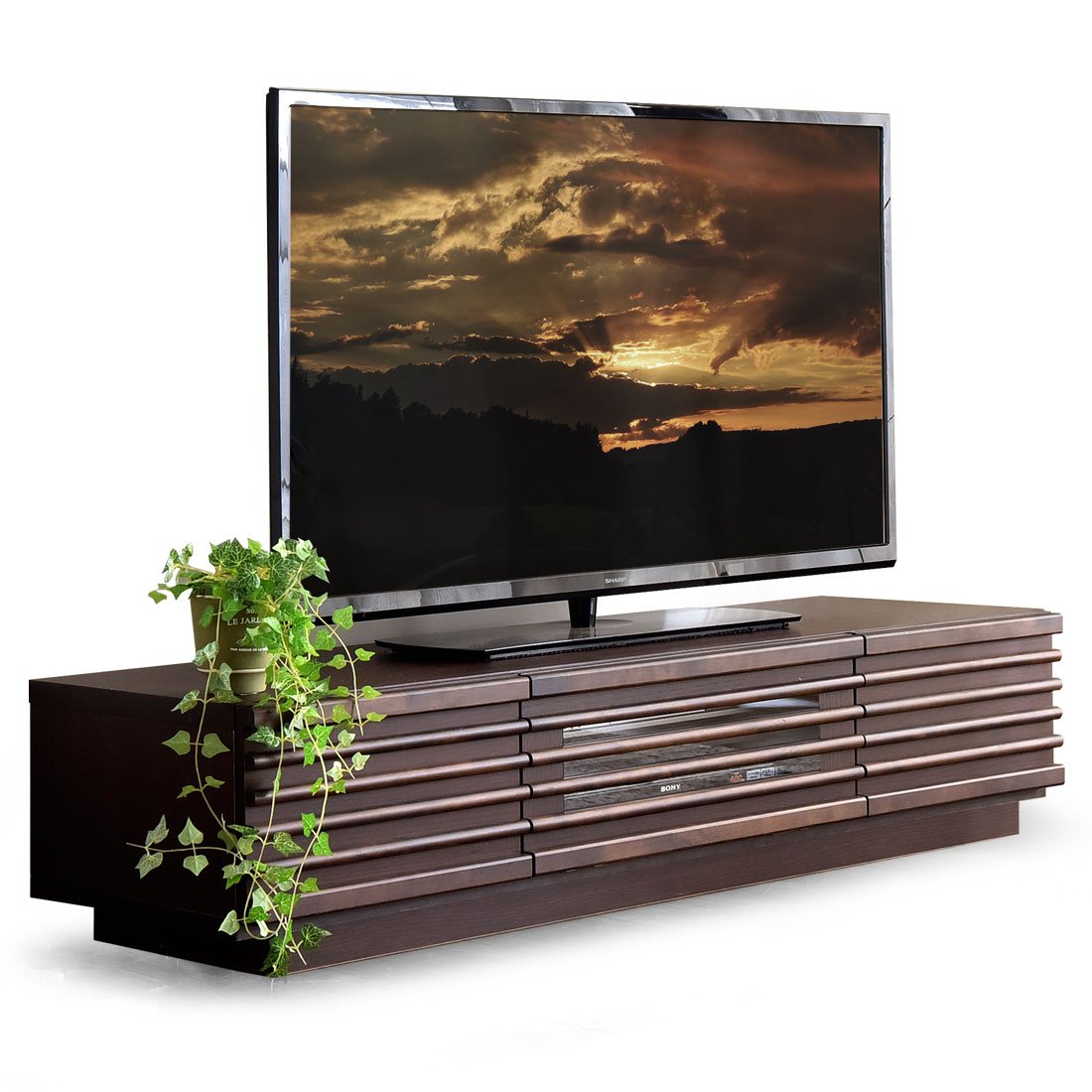 Amazon｜タンスのゲン テレビ台 幅120cm テレビボード アルダー無垢