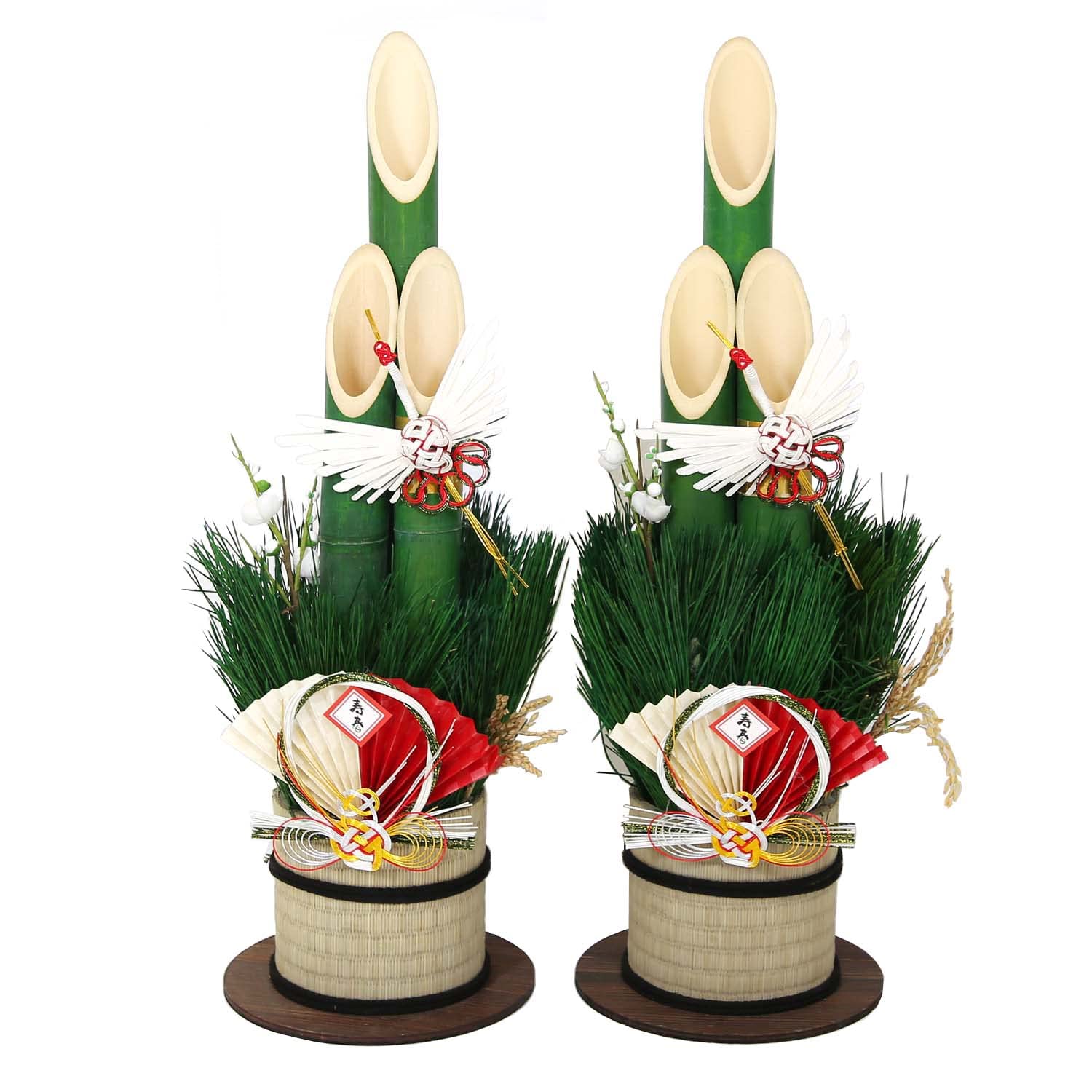 Amazon.co.jp: 福を呼ぶ！飾りやすい！おめでたいミニ門松 (大サイズ 2