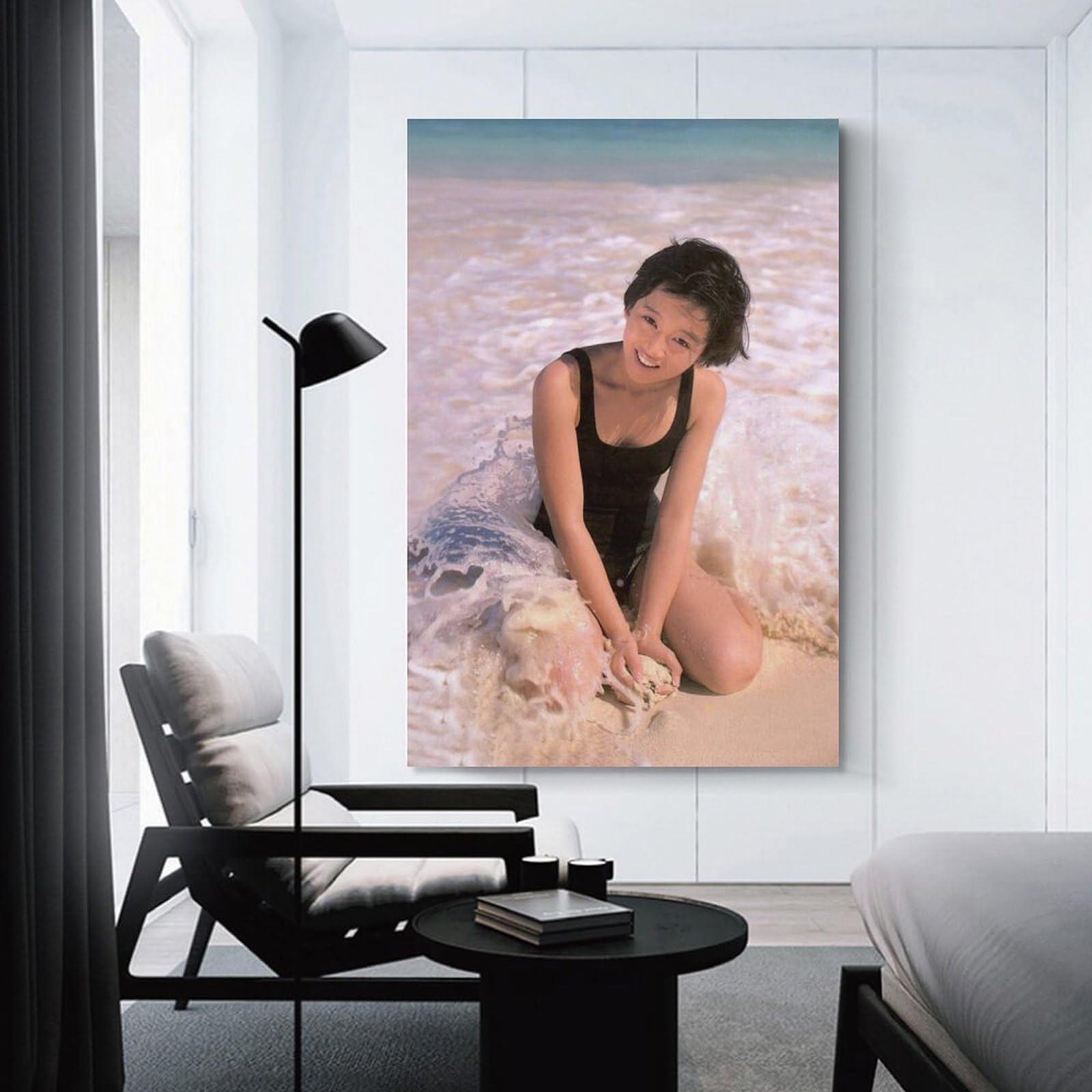 Amazon.co.jp: 浅香唯 歌手 若い頃 レトロ 水着1 ポスター キャンバス