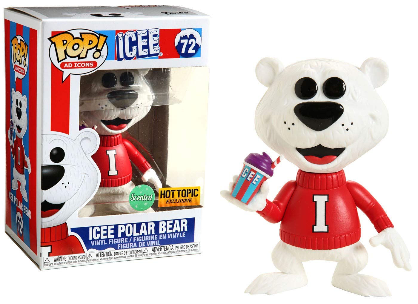 Amazon.com: Funko POP! Ad Icons: ICEE Polar Bear [Scented] #72