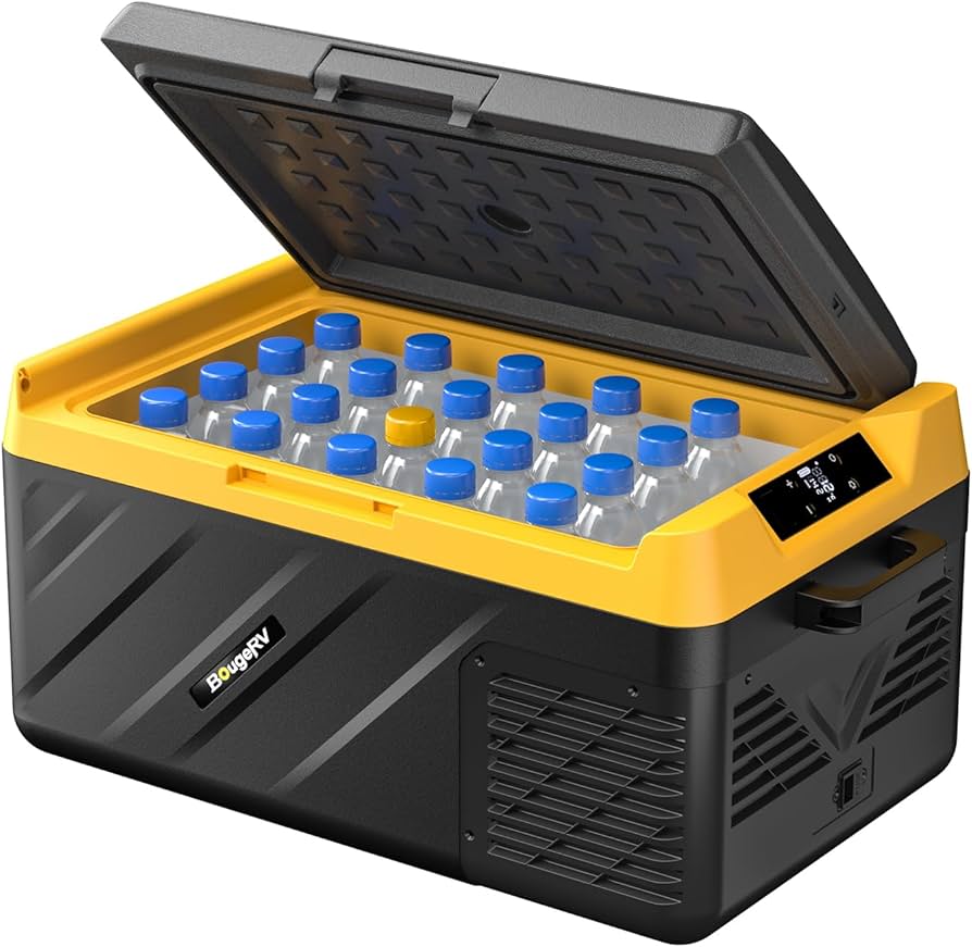Amazon.co.jp: BougeRV ポータブル冷蔵庫 車載冷蔵庫 20L ポータブル