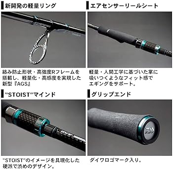 Amazon | ダイワ(DAIWA) エギングロッド エメラルダス STOIST AGS 88LM