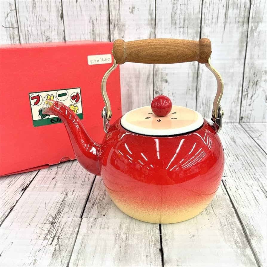 Amazon.co.jp: Ejiry エジリー フルーツ倶楽部 ホーローケトル 昭和