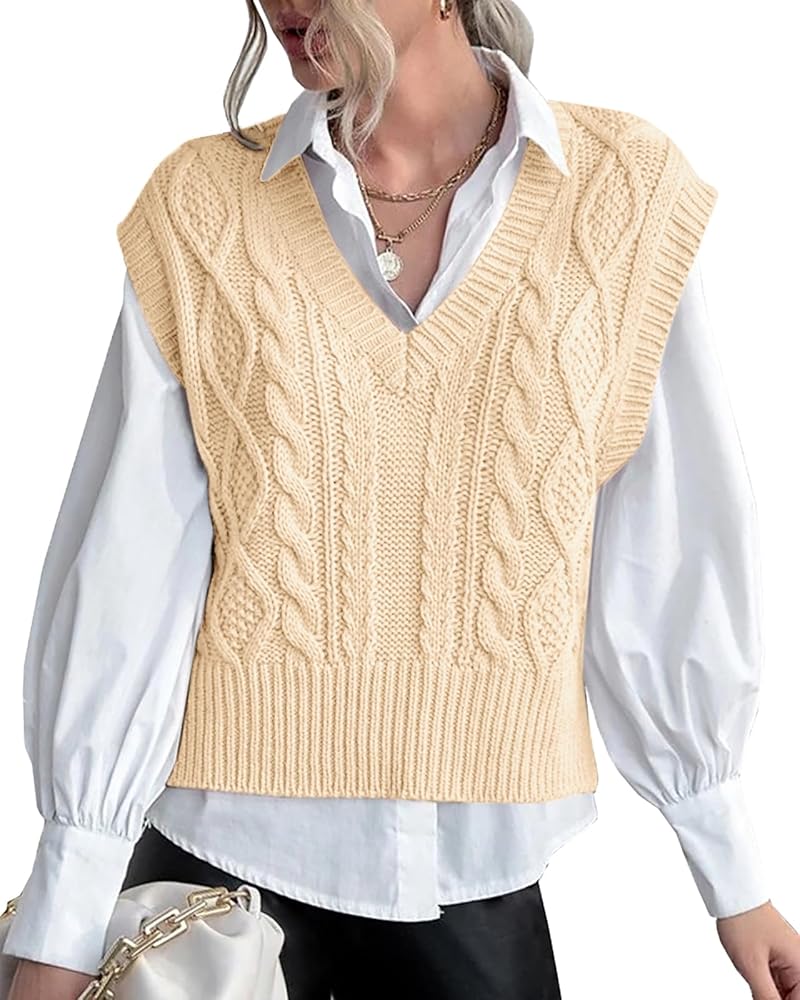 Lueluoye Fall Tank Tops for Women 2026 Trendy Oversized Sweater