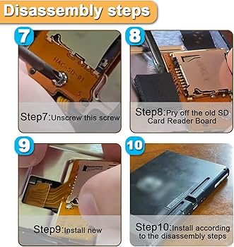 Amazon.co.jp: ZHUROUPU 2個マイクロSD TFカードスロット交換修理部品