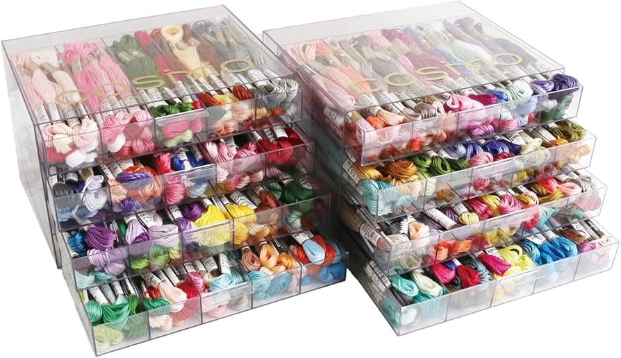 Amazon.co.jp: コスモ 刺しゅう糸 25番糸 全501色 什器付きスペシャル
