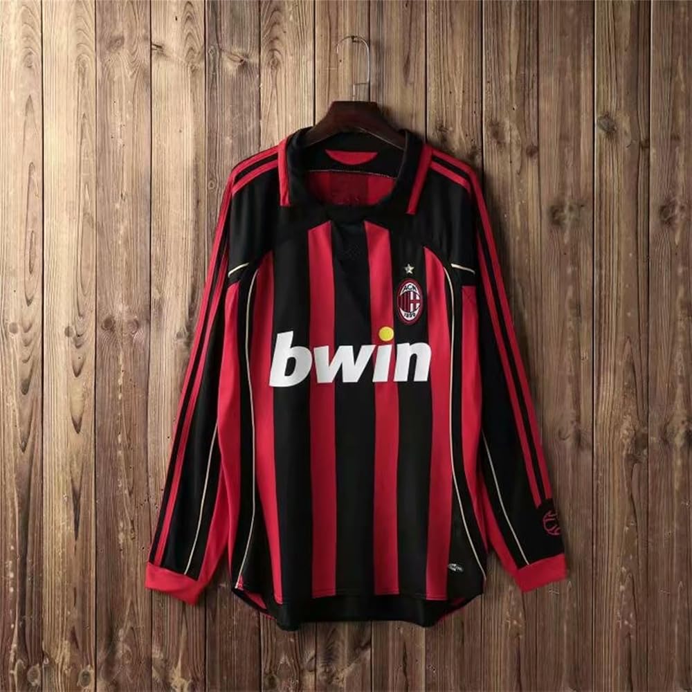 Amazon.co.jp: サッカー 長袖 ユニフォーム レトロ 06-07 ACミラン