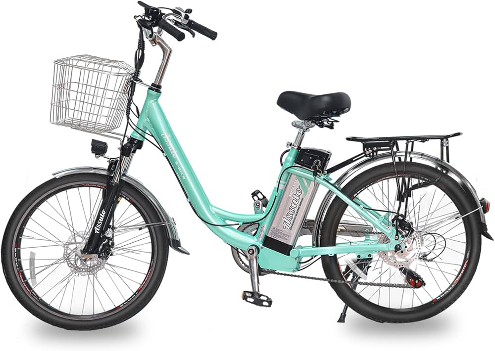 電動アシスト自転車5段階アシスト続行距離130kmアルミフレームシマノ6