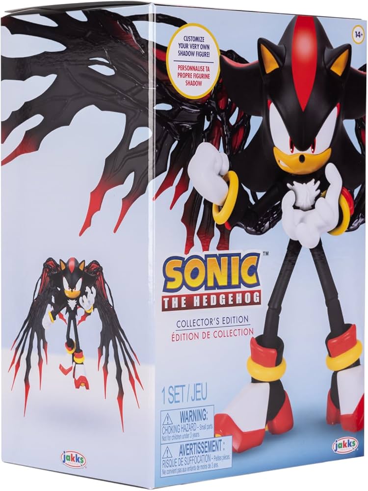 Amazon.com: Sonic The Hedgehog Shadow Action Figure Six-Inch Scale