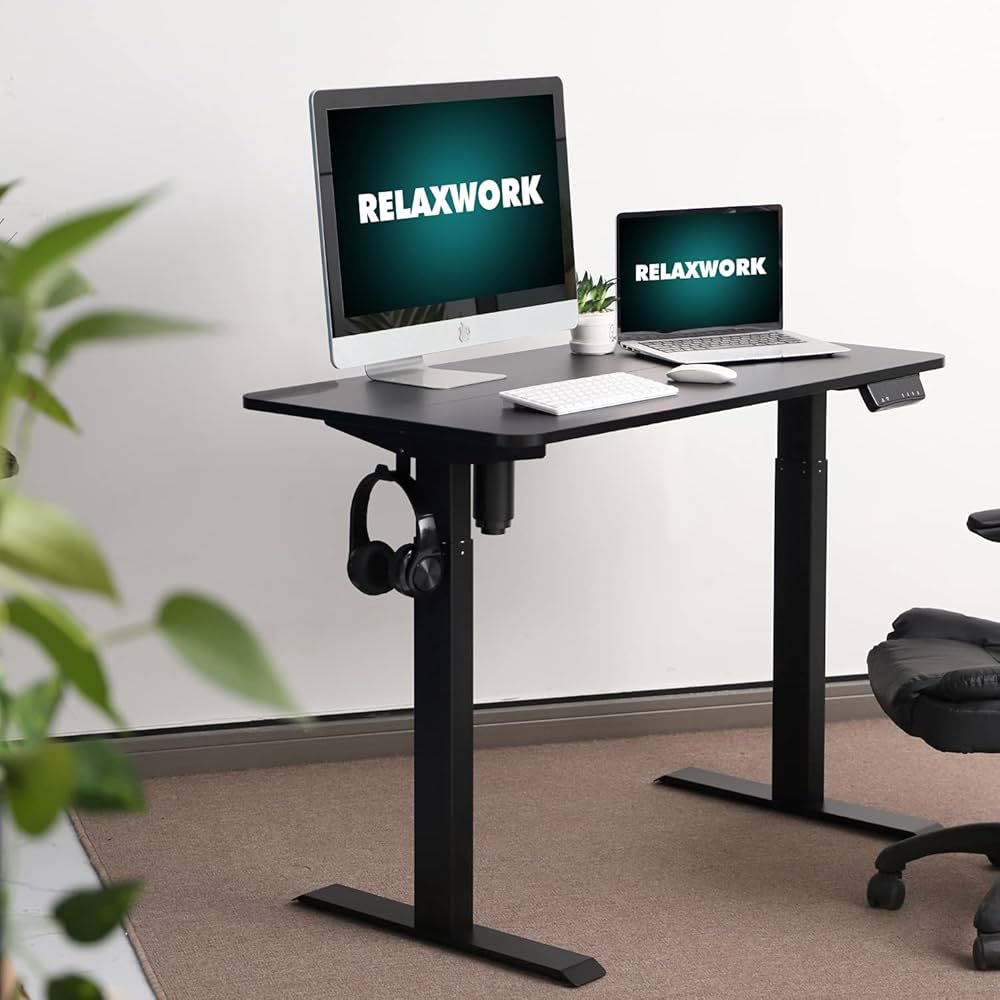 Amazon | RELAXWORK 電動昇降式デスク パソコンデスク スタンディング