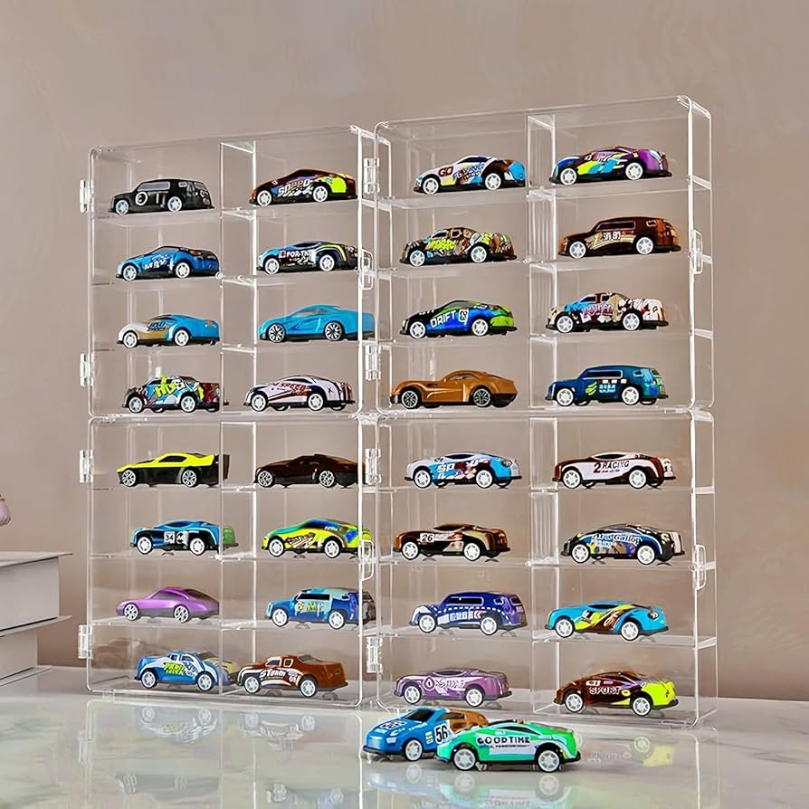 Amazon.co.jp: トミカケース 透明 ミニカー収納 透明アクリル製