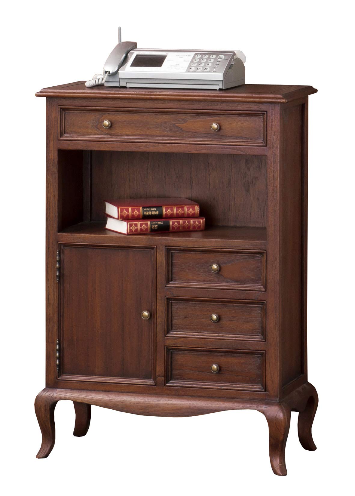 Amazon｜電話台 ファックス台 FAX台 アンティーク風 猫脚 英国風
