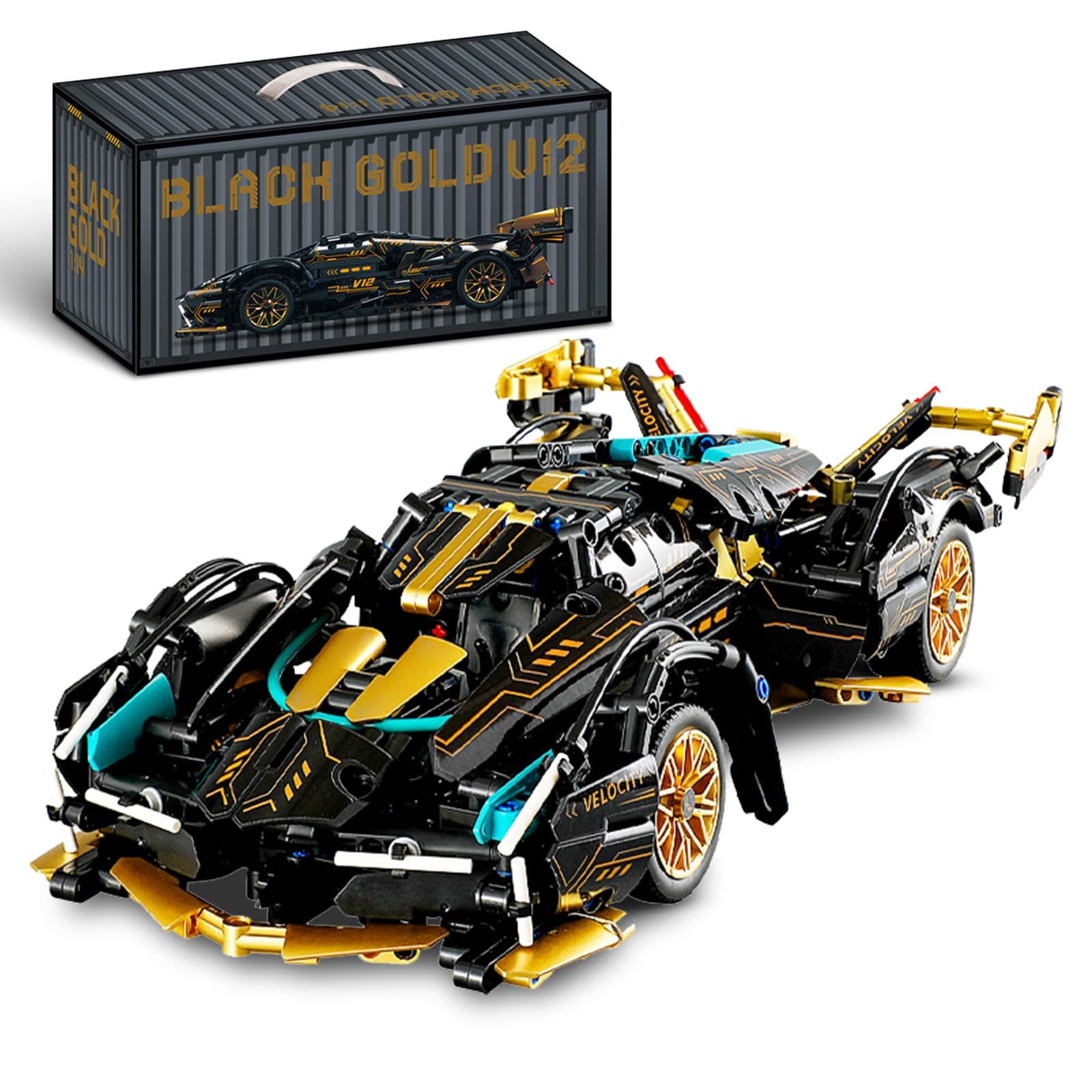 Amazon.com: Nueris 1:14 V12 Technic Super Sports Cars Model Sets