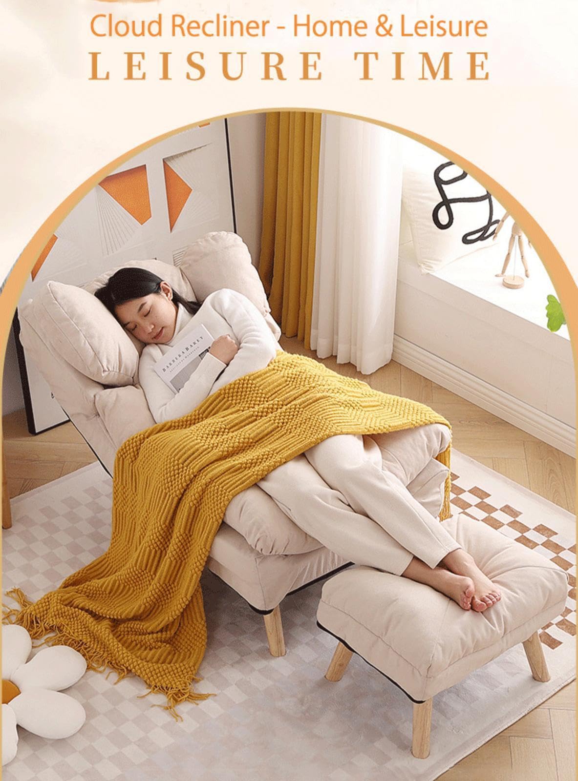 Alebertリクライニングチェアソファー一人用ハイバックチェアソファー