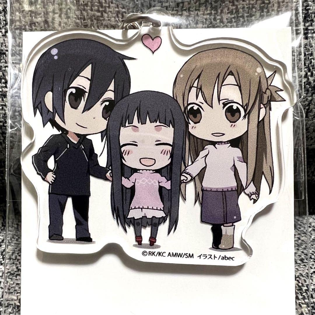 パチンコ ソードアートオンライン アクリルキーホルダー キリト アスナ