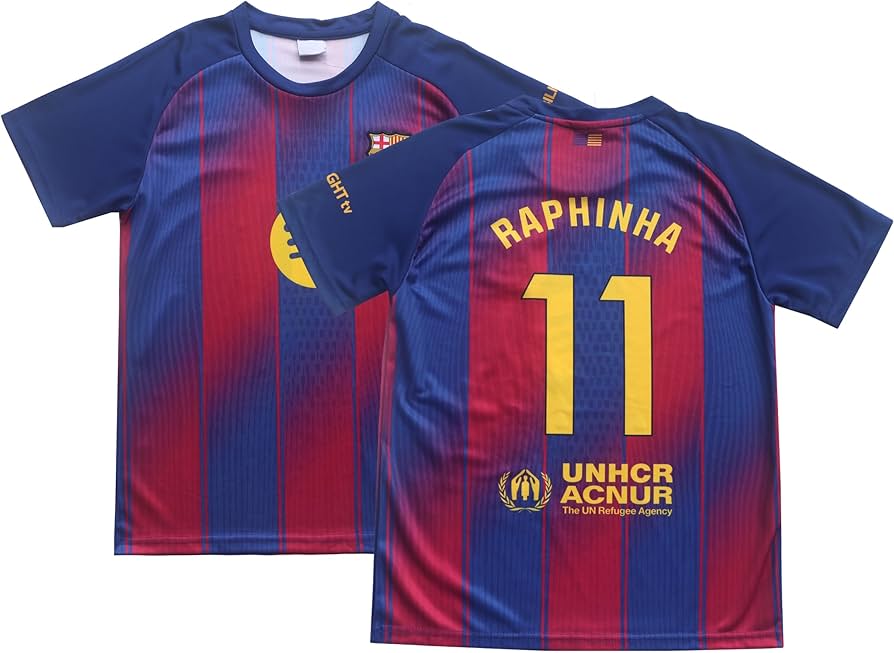KEDI Barcelona 2025/2026 Raphinha #11 Home Football Soccer Kids