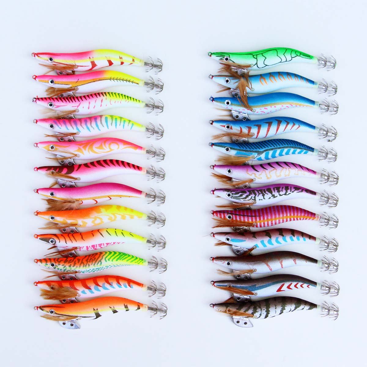 Amazon | 夜光 仕掛け エギ 3.5号 44本 セット イカ釣り エギング