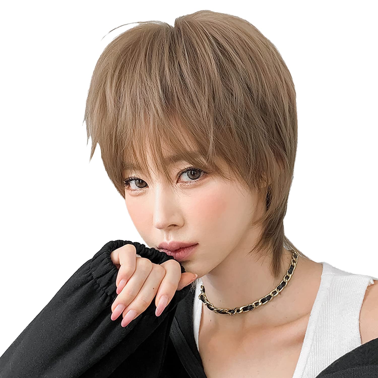 Amazon.co.jp: ウルフ ウィッグ ボブ ウルフカット ウィッグ ショート