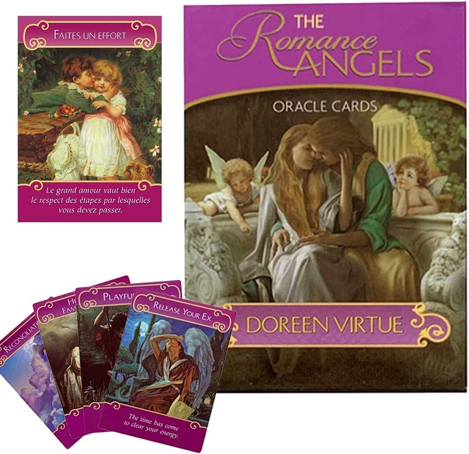 Amazon | タロットカードオラクルカード44枚ロマンスエンジェル