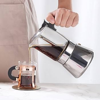 Amazon.com: SIXAQUAE Induction Moka Pot, Crystal Glass-top