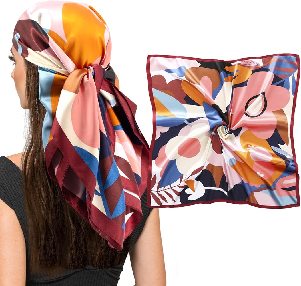 vimate Silk Head Scarves, Women's Lightweight 35