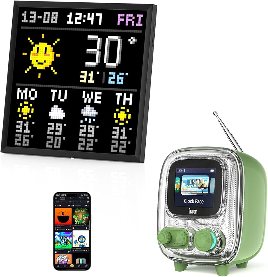 Amazon.com: Divoom Pixoo-64, 64 X 64 LED Panel Display Frame +