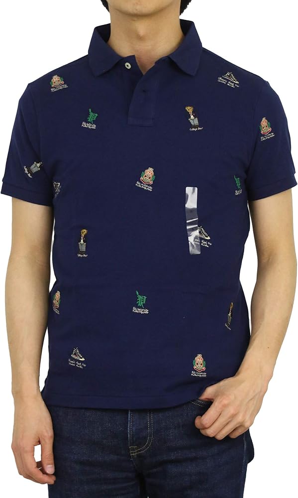 Amazon | (ポロ ラルフローレン) メンズ 半袖 カスタムスリムフィット