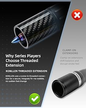 Amazon.co.jp: KONLLEN プールキューエクステンション バンパー3個付き