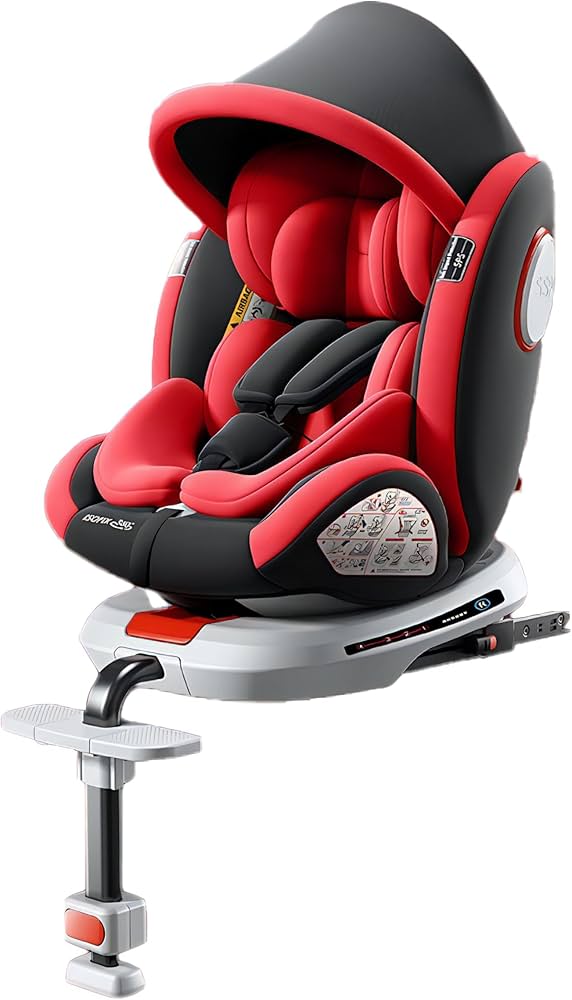 Amazon | チャイルドシート 360度 回転式 ISOFIX対応 成長に合わせて