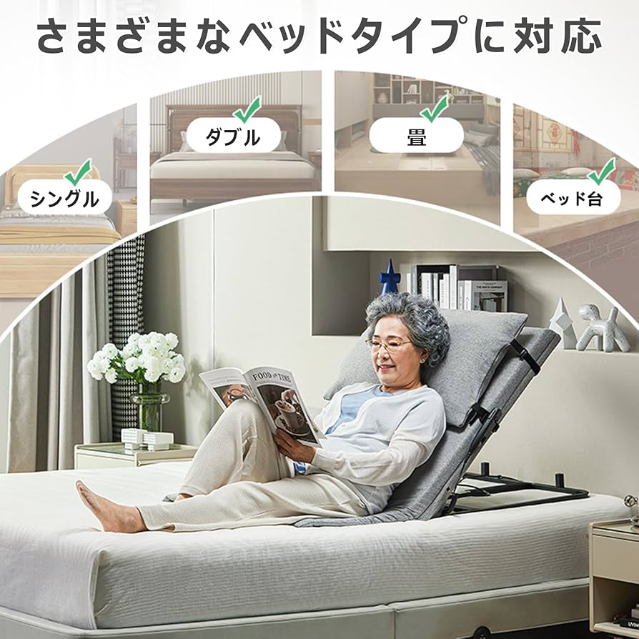 Amazon.co.jp: 電動ベッド背もたれ 座椅子 介護ベッド用 角度2°-65