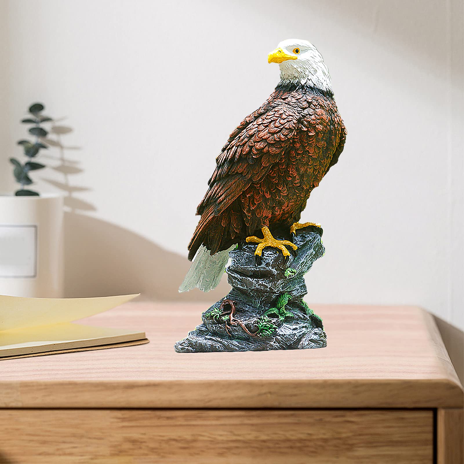 Amazon | PAEFIU 猛禽類最強 鷲 ワシ 鷹 置物 ミスターイーグル 防鳥