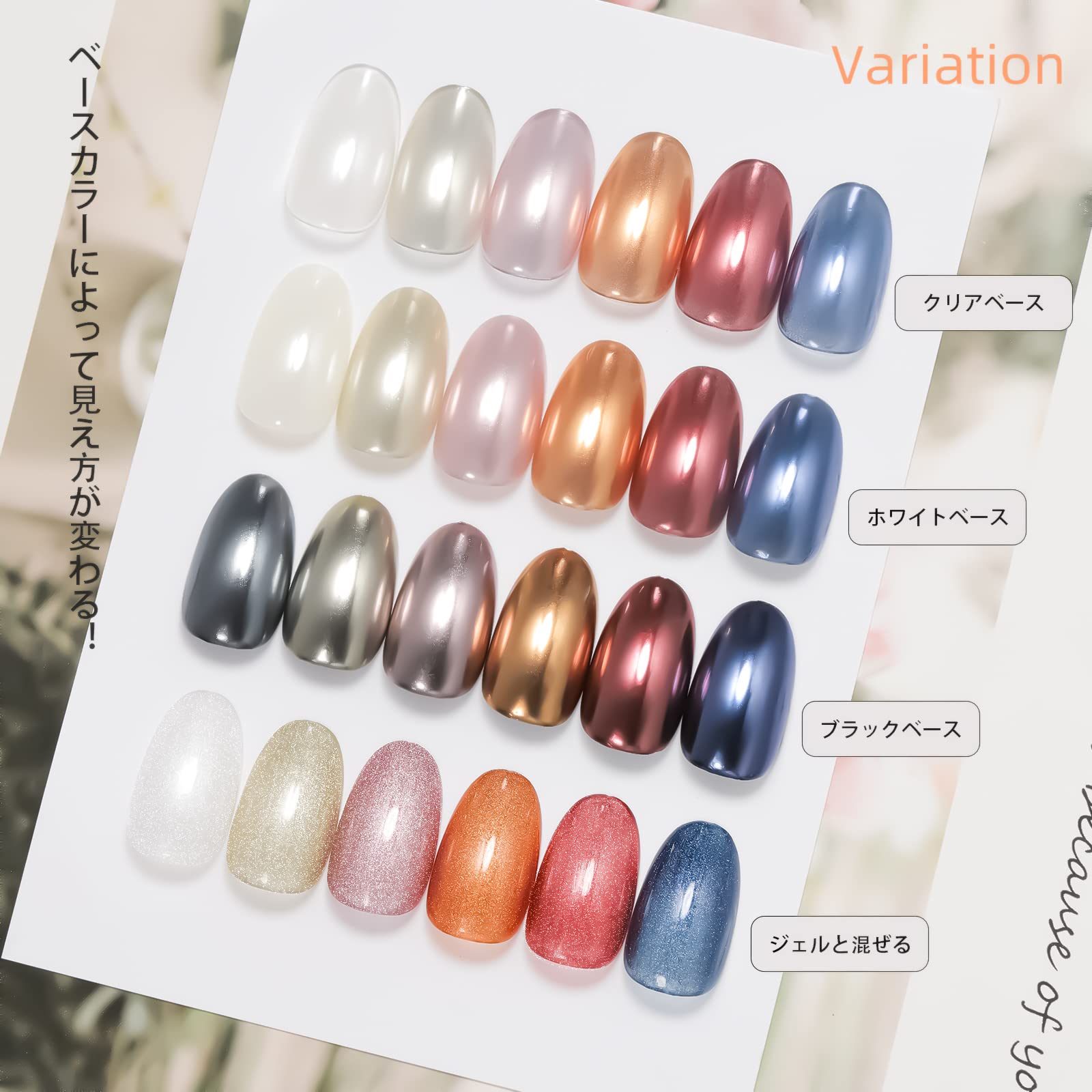 Amazon | ジェルネイル Coikaze ネイルパウダー ネイルアート ミラー