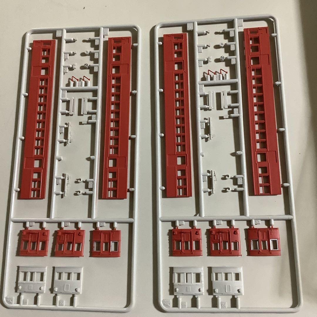 Amazon | 限定品！名鉄3800系車体 赤色屋根塗装済キット 2両セット