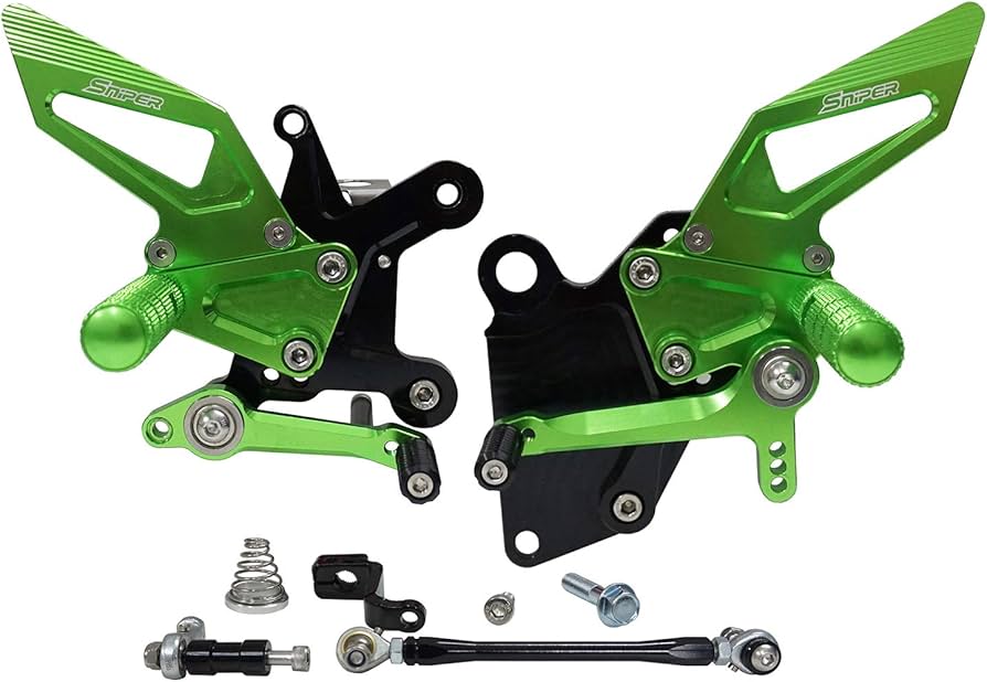 Amazon | NINJA250 NINJA400 Z250 Z400 ABS対応 バックステップ 緑
