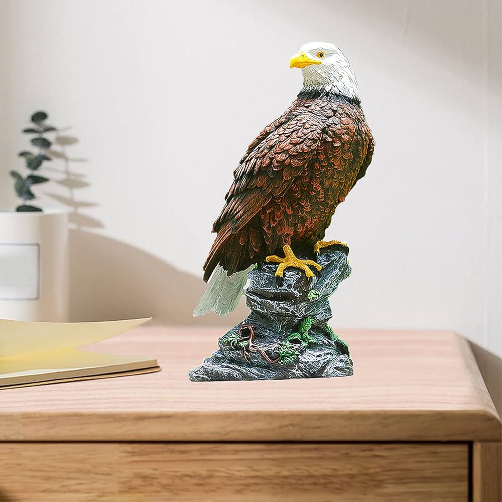 Amazon | PAEFIU 猛禽類最強 鷲 ワシ 鷹 置物 ミスターイーグル 防鳥