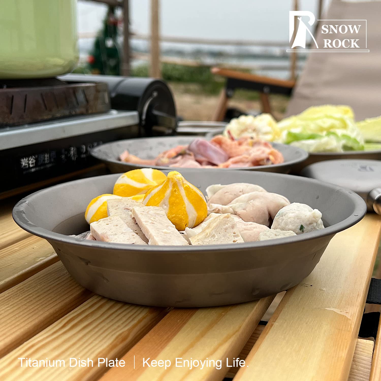 Amazon.co.jp: Snow Rock T-3371 チタン 皿 ボウル チタン食器 軽量