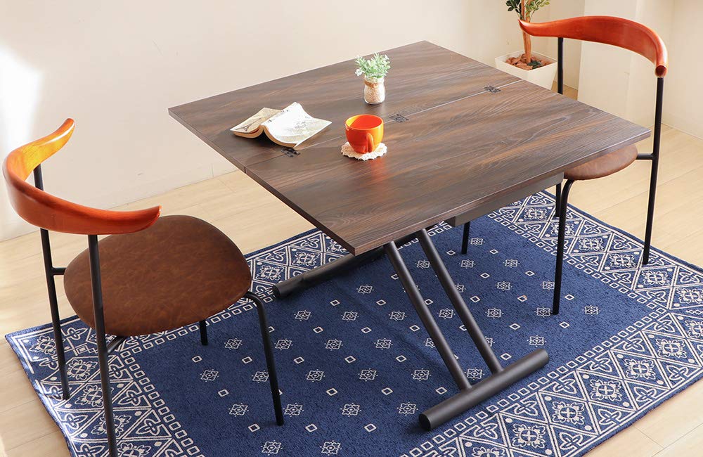 Amazon｜ヤマソロ 昇降テーブル テーブル グロリアス 82-644 (ブラウン