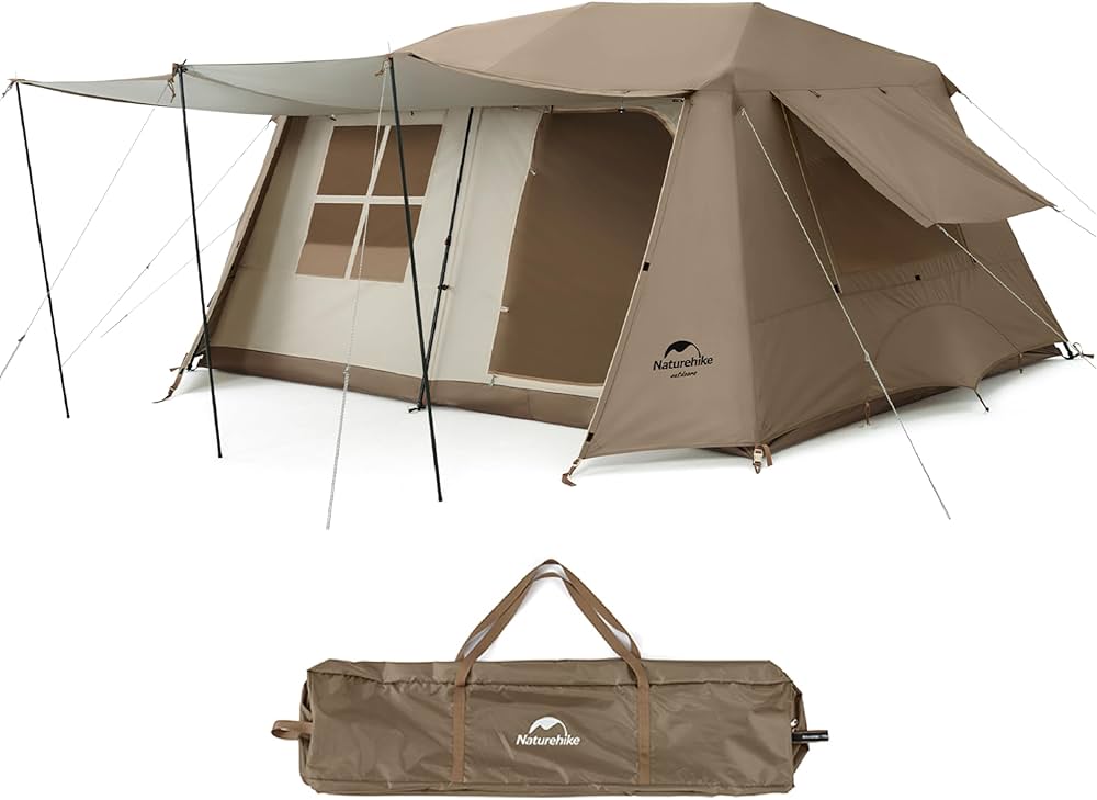 Amazon.co.jp: Naturehike テント ワンタッチ Village13 Ti black素材