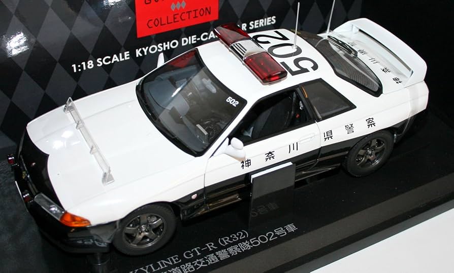 Amazon | 京商オリジナル 1/18 スカイラインGT-R (R32) 神奈川県警 502