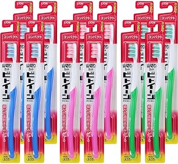 Amazon | ビトイーンライオン ハブラシ コンパクト ふつう 12本パック