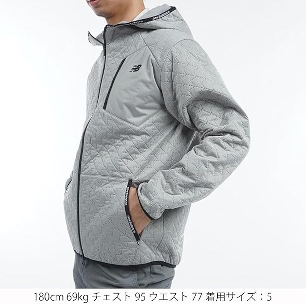 Amazon | [ニューバランス] メンズ 撥水 フルジップパーカー
