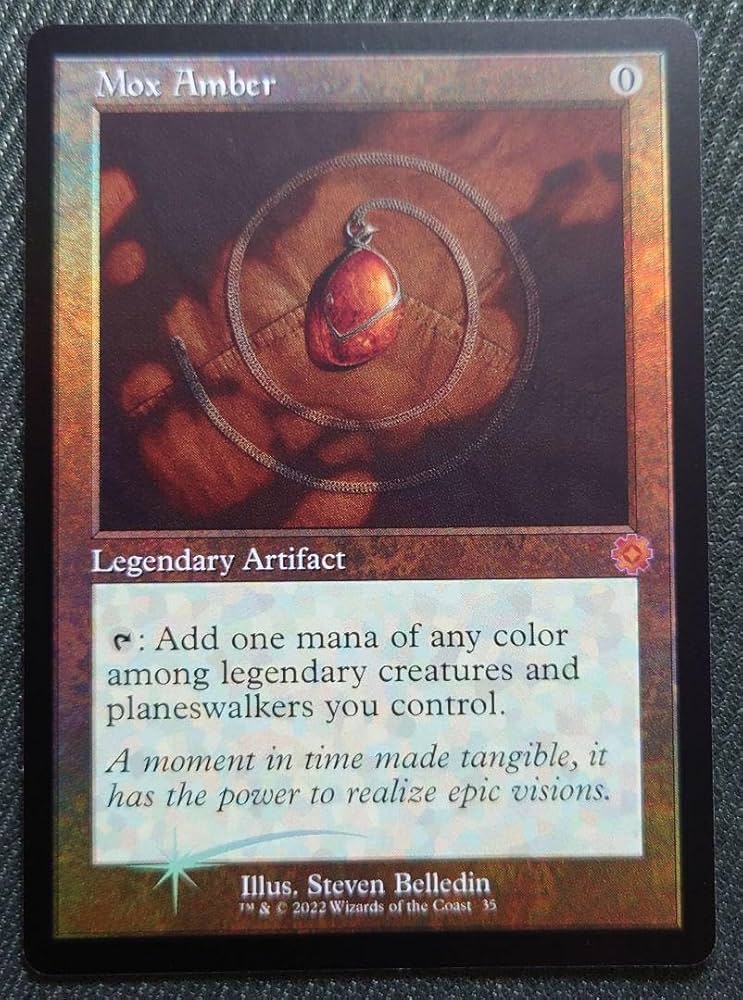 MTG モックス・アンバー 設計図 日本語版 2枚セット MTG モックス