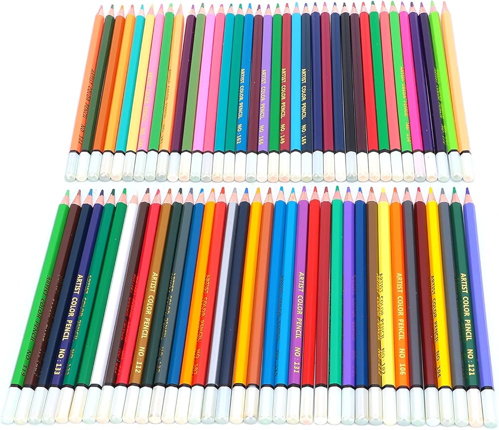 Amazon | パステルカラー色鉛筆セット、アーティスト用オイルパステル
