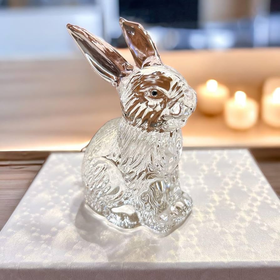 Amazon.co.jp: クリスタル うさぎ アンティーク 置き物 干支