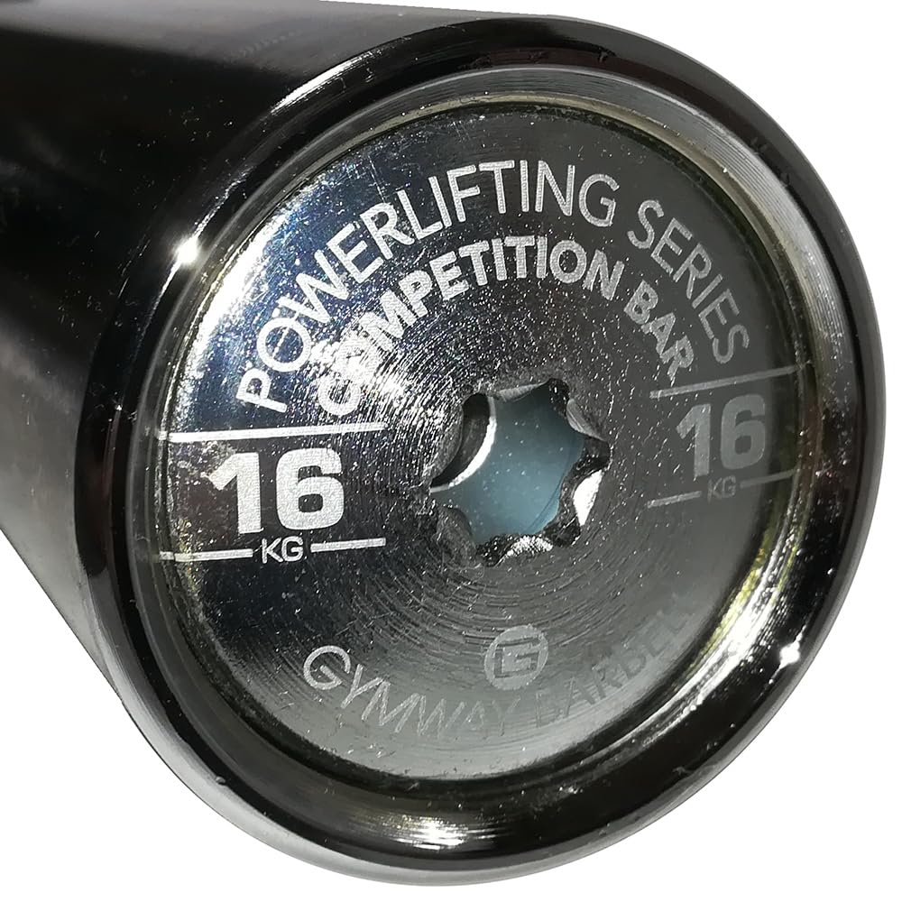 Amazon | GYMWAY ショートスリーブパワーバー, 190cm, 16kg, マット