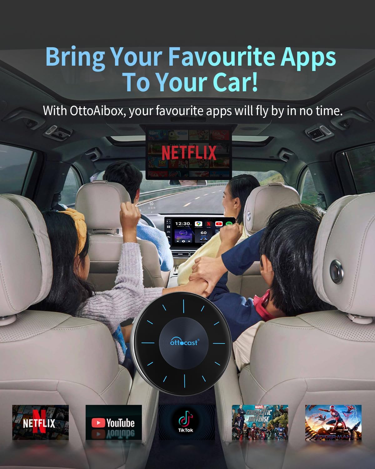Amazon.com: OTTOCAST P3 OttoAiBox - 2024 Android 12 CarPlay AI Box