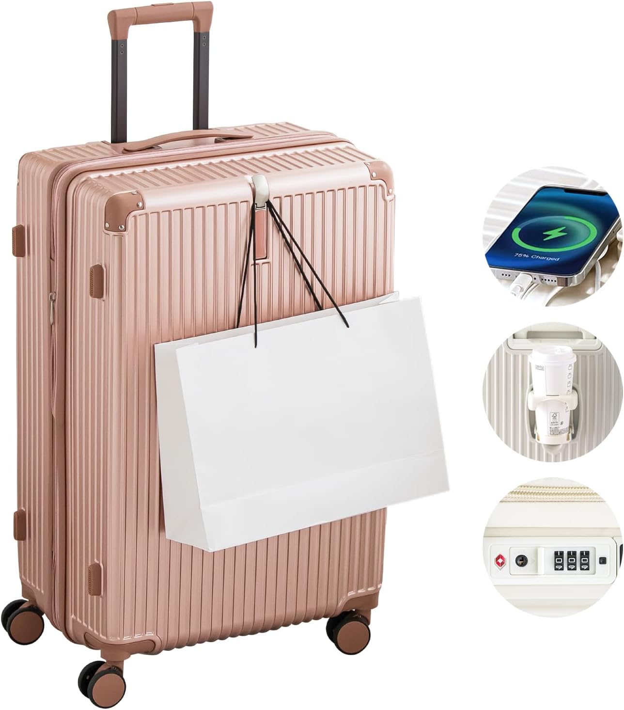 Amazon | [CICIBELLA] シシベラ スーツケース キャリーバッグ キャリー